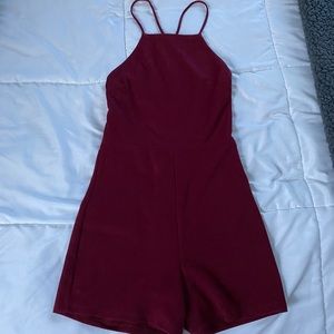 Maroon Romper